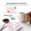 USB Cup Mug Insulation Mat Pink - 55 Multi-Function Desktop Coaster 3