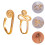 Två Ljusande U- Näsringar, - - 5