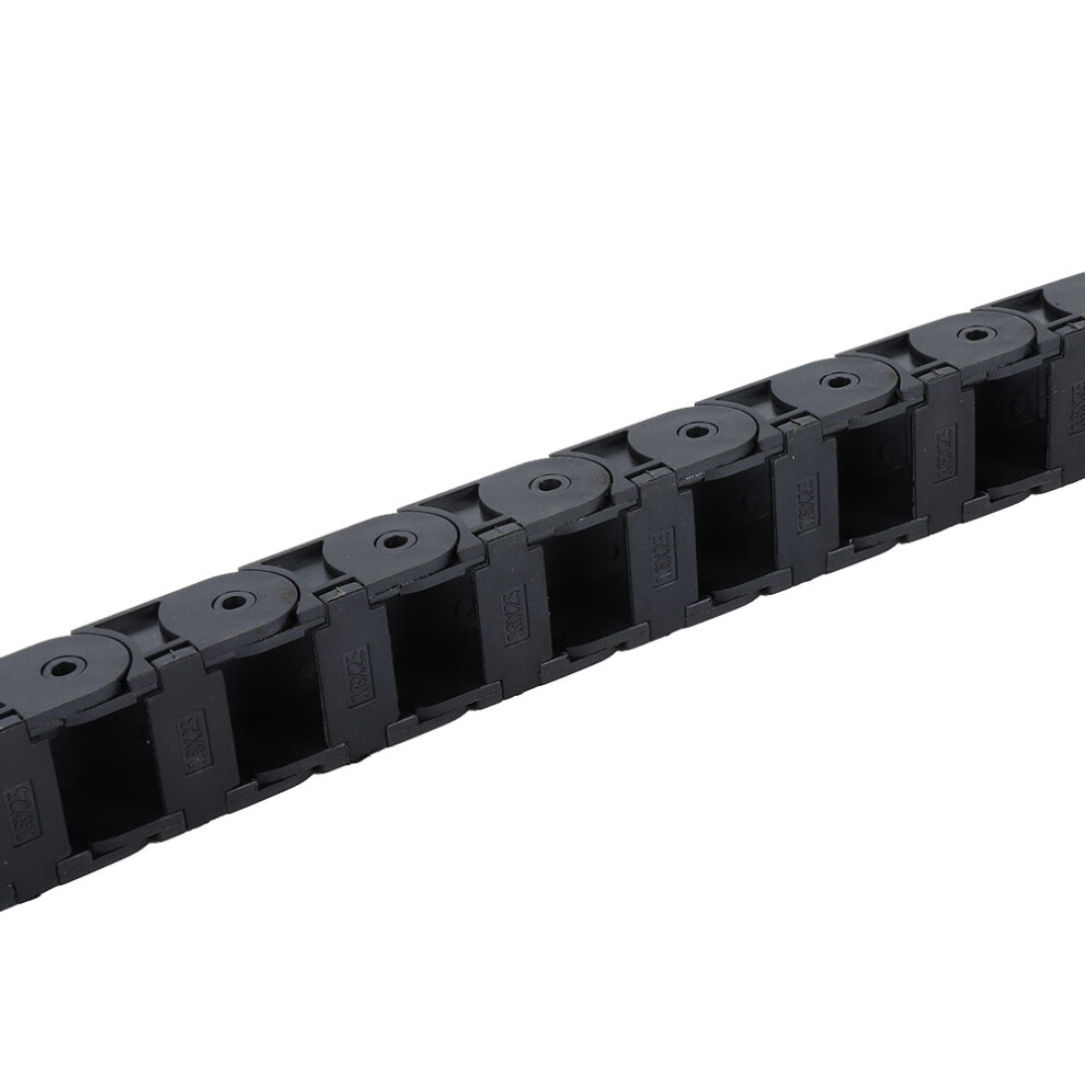 Nylon Cable Drag Chain 1 Meter R38 For 3D Printer Cnc 18X25mm Black 4061363420894