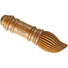 Wood Craft Charm Penna Pensel Nyckelring Hängsmycke