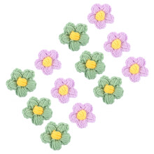 Raindrops Embellishments Floral Child 5.00x5.00x1.00cm Green