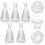 1 Set Enkel Transparent Vase Heminredning Aromaterapi 7