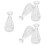 1 Set Enkel Transparent Vase Heminredning Aromaterapi 3