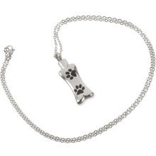 Stainless Steel Askurna Minnesplatta Halsband För Kremationsask