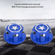 Mazarine Aluminium-Sechskantmuttern 4 Stück für X MAXX 17 mm