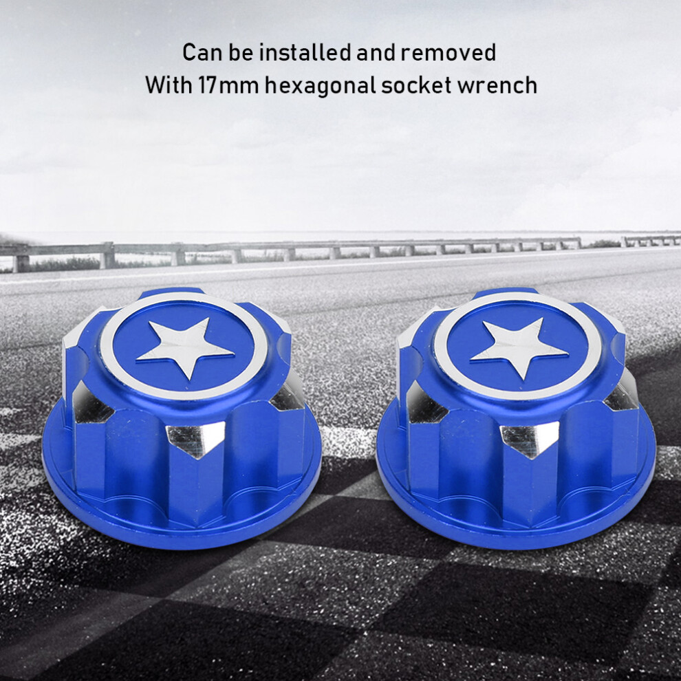 Upgrade Your Rc Car: 4Pcs 17Mm Aluminium Wheel Nuts For X Maxx 8301363421177