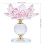 Crystal Lotus Tea Light Holder for Buddhist Altar 2