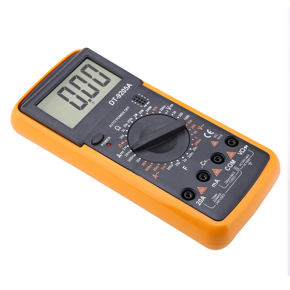 Dt9205a Digital Multimeter 2000Uf Capacitance, Ac/Dc Volt & Current 4681363422386