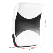 Muay Thai Pad Klein Weiß/Schwarz 35x25x6cm 316-612g