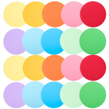 40Pcs Color-Coding Paper Floor Dots for Interactive Classroom Use
