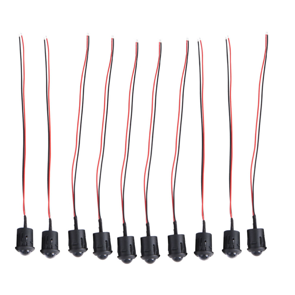 10Pcs 12V 10Mm Pre Wired Clear Led Bulbs Ultra Bright Water Led Diode 4191363424612