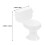 4Pièces Décorations Mini Toilette Blanches Plastiques Pour Gâteau 3