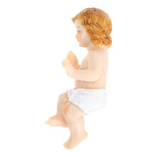 Desktop Resin Baby Jesus Skulptur För Religiös Borddekoration (M)