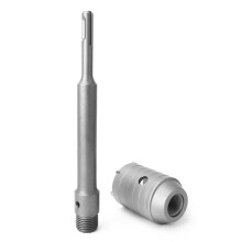 Heavy Duty Wall & Masonry Drill Bit Set with SDS Shank 200mm Rod & 50mm Wrench