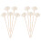 10Pcs Torkade Blommor Rör Ersättningsaroma Diffuserpinnar 7