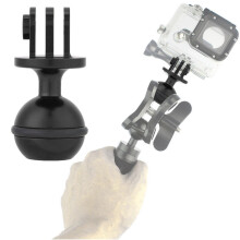 Metal 360 Swivel Ball Head for Photography Lamps Durable Black Mount