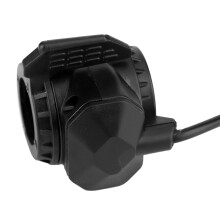 3-Draht-Daumen-Gasgriff, 22,5 mm, Schwarz, 1,75 m Kabel
