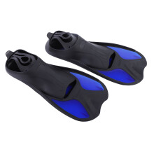 Schwimmflosse Herren Damen Offene Fersen Verstellbare Schnorchel-Flosse Blau XL