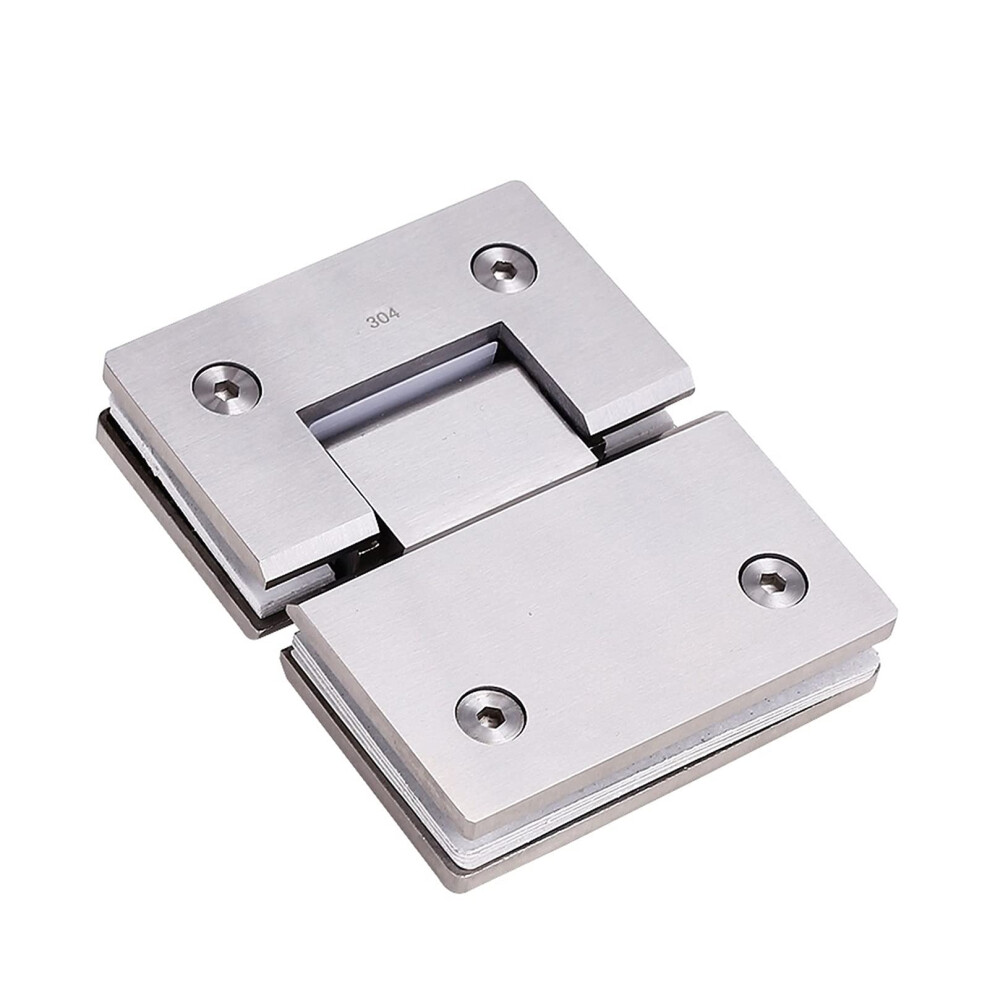 Glass Door Hinge Clamp 1Pc Stainless Steel Bathroom Hinge For Frameless Glass Doors 90Degree Folding Hardware 9067246001018