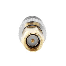 RF-Koaxialadapter SMA-Stecker männlich auf F-Buchse, 2 Stück, vergoldet, gerade