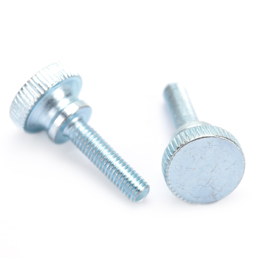 50Pcs M5*8-35 Galvanized Carbon Steel Knurled Head Screws For Crafts & Repairs 4151363423954