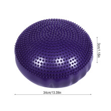 Lila Yoga-Balance-Kissen 34x3 cm, 2,6 mm PVC