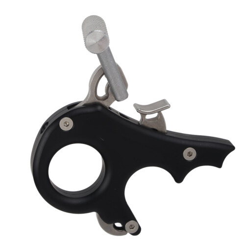 Archery 3-Finger Grip Thumb Caliper Trigger for Compound Bow Black 2