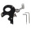 Archery 3-Finger Grip Thumb Caliper Trigger for Compound Bow Black 2