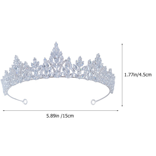 Zirconia Glittrande Krans Huvudprydnad 2