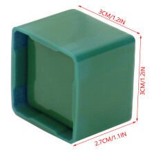 Portable Green Cue Chalk Cover for Pool Billiards Protective Billiard Accessory