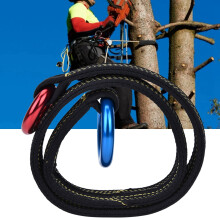 Durable Climbing Rescue Wire Lanyard with Two Hanging Rings, 90cm, 22KN
