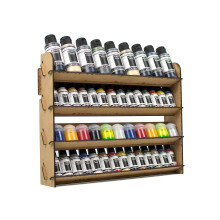 PROSCALE Paint Rack for Model Paints. Hobby Craft Citadel Vallejo Tamiya Army Wall Paint Rack Stand Paint Holder Organiser Miniature Warhammer Paint
