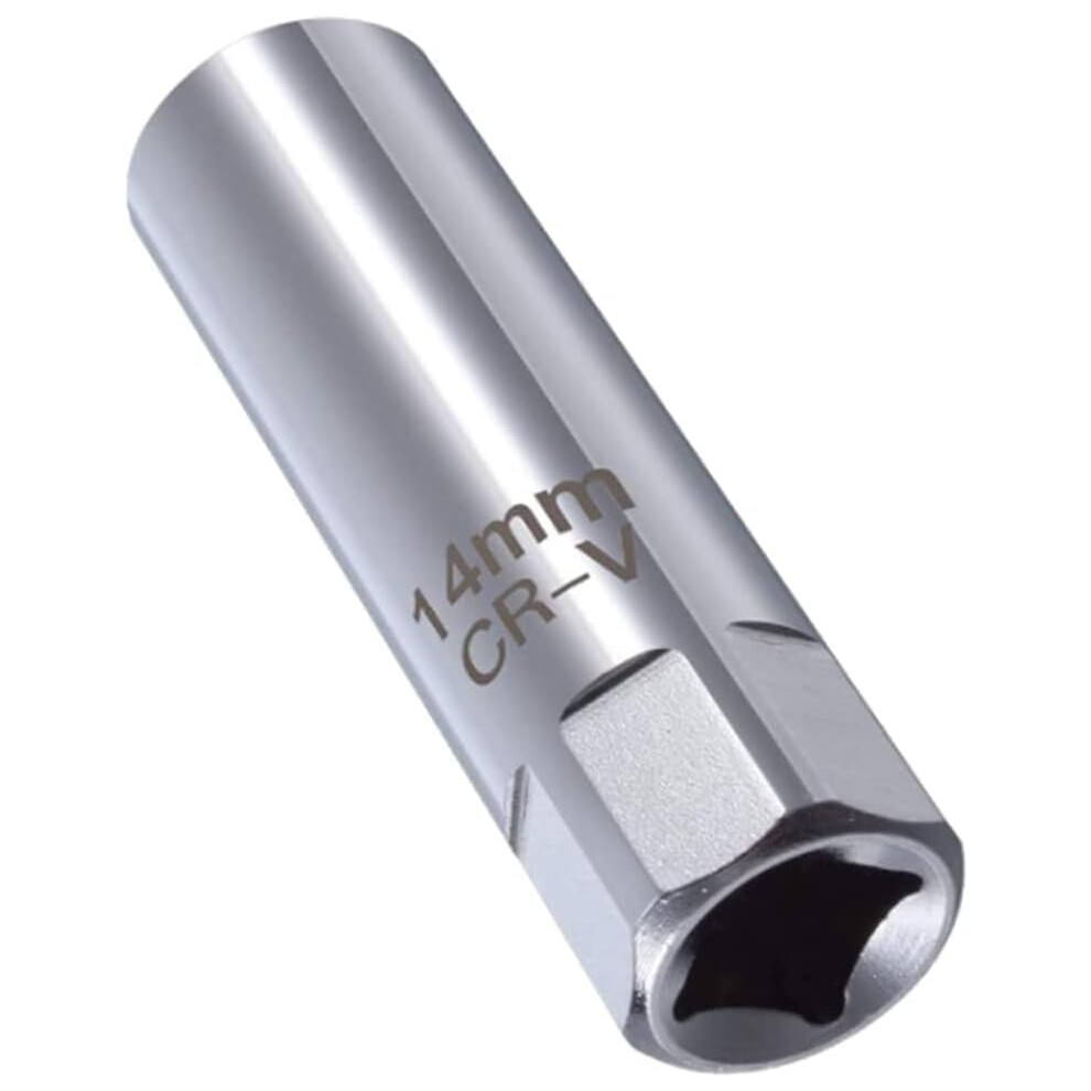 14Mm Spark Plug Socket, 12Point Thinwall, 3/8Inch Drive, Magnetic Removal Tool For Automobiles, Engine Tools 9067246000981