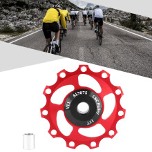 Mountainbike-Hintere Umlenkrolle, 11 Zähne, leicht, schwarz/rot, für Fahrräder