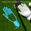 DIY Plastic Golf Gloves Keeper Support Frame Rack Blue 25*11.5cm 4