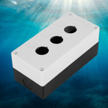 Push-Button-Schalter-Gehäuse wasserdicht weiß BX3 22 mm 3-Loch