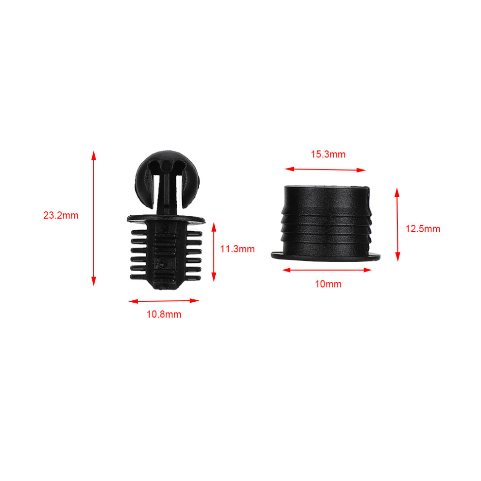 10 Pairs Plastic Speaker Cover Frame Snap Fastener Dustproof Buckles 8721363429834