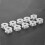 Smooth Surface Aluminum Bobbins 100pcs Spool for Seamless Sewing 10