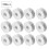 Smooth Surface Aluminum Bobbins 100pcs Spool for Seamless Sewing 6