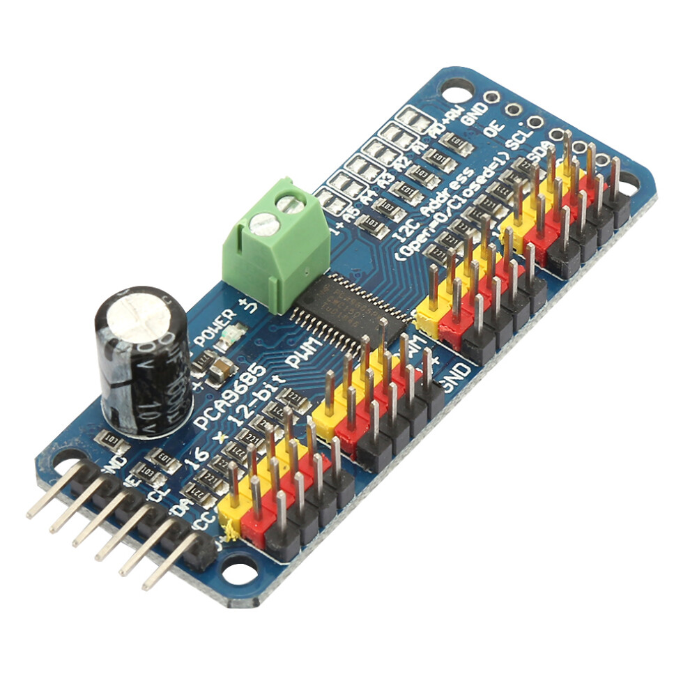 Motor Driver Pca9685 16-Channel Pwm I2c Module 12Bit 5V 40-1000Hz For Robotics 9461363430209