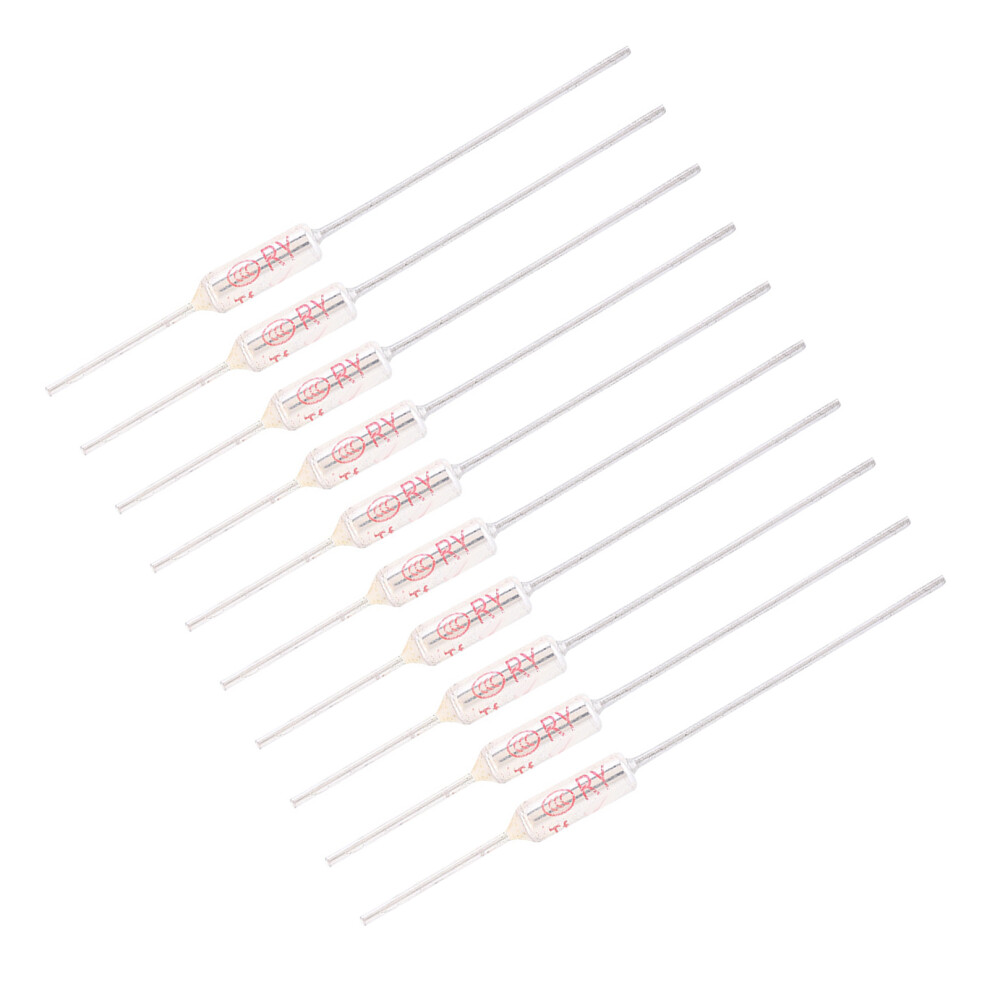 10Pcs Metal Shell Thermal Fuse 250Vac 10A Tf 72-250 6951363429868