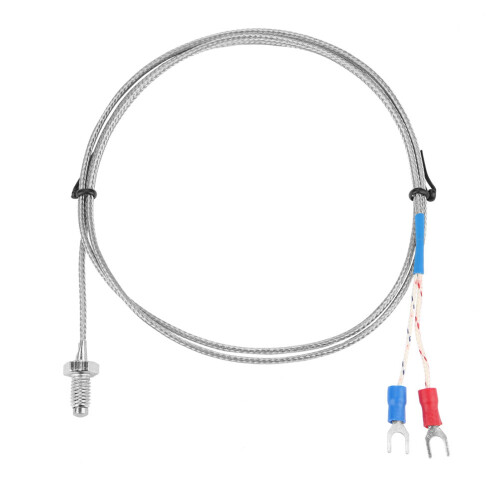 Thermoelement-Temperatursensor-Draht M6-Schraube Feingewinde 0–400 C 3 m 1