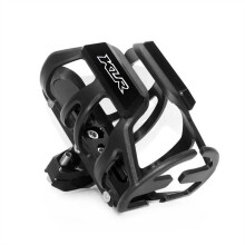Cup Holder: Water Bottle Cage for Kawasaki KLR650, KLR250 Motorcycle Black
