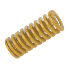 Leichtbelastete Feder Ø 20 mm Außendurchmesser, Innendurchmesser 10 mm, Gelbe Feder für Form- und Stanzwerkzeuge TF20*60mm