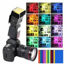 Farbfilter-Papier-Set 12 Stück für DSLR-Kamera Oberer Blitzlicht-Lichtabgleich