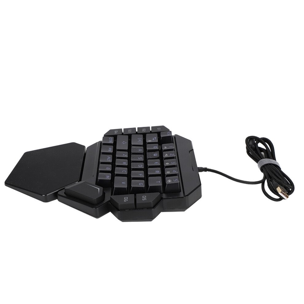 Mechanical Onehanded Keyboard Rgb Light Macro Definition Compact Black 8211363433035
