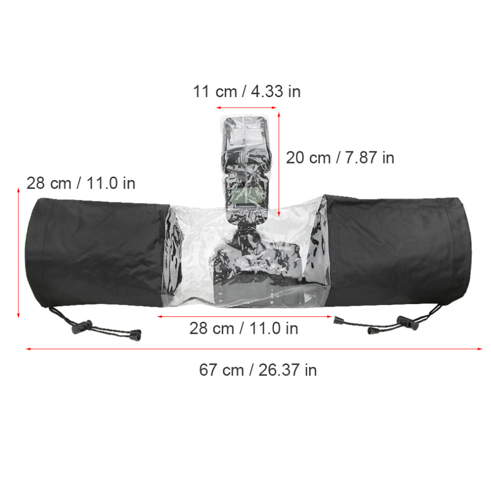 Camera Waterproof Rain Cover For Dslr Universal Photography Accessory Black 7891363430411