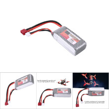 3S 11.1V 1300mAh 30C RC LiPo Battery with T Plug for Cars & Drones