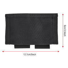 Hunting Nylon Speedloader Bag 600D Black Fits 2 Side by Side for Belts