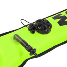 6FT Fluorescent Yellow Inflatable Surface Marker Buoy for Diving Safety